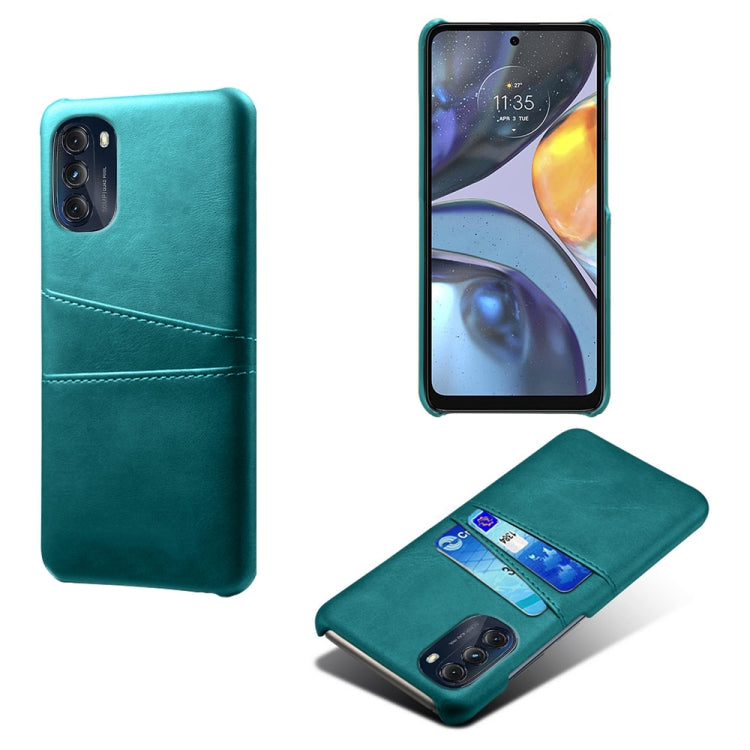 For Motorola Moto G 5G 2022 Calf Texture Card Slots PC+PU Leather Phone Case
