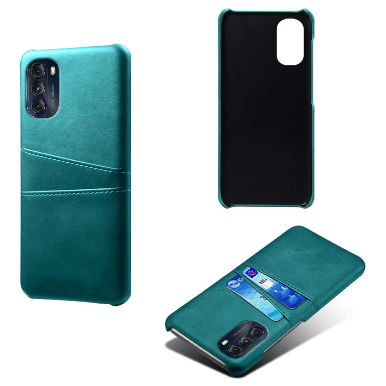 For Motorola Moto G 5G 2022 Calf Texture Card Slots PC+PU Leather Phone Case
