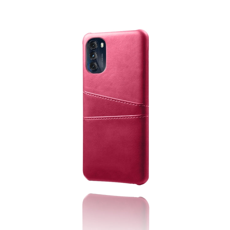 For Motorola Moto G 5G 2022 Calf Texture Card Slots PC+PU Leather Phone Case
