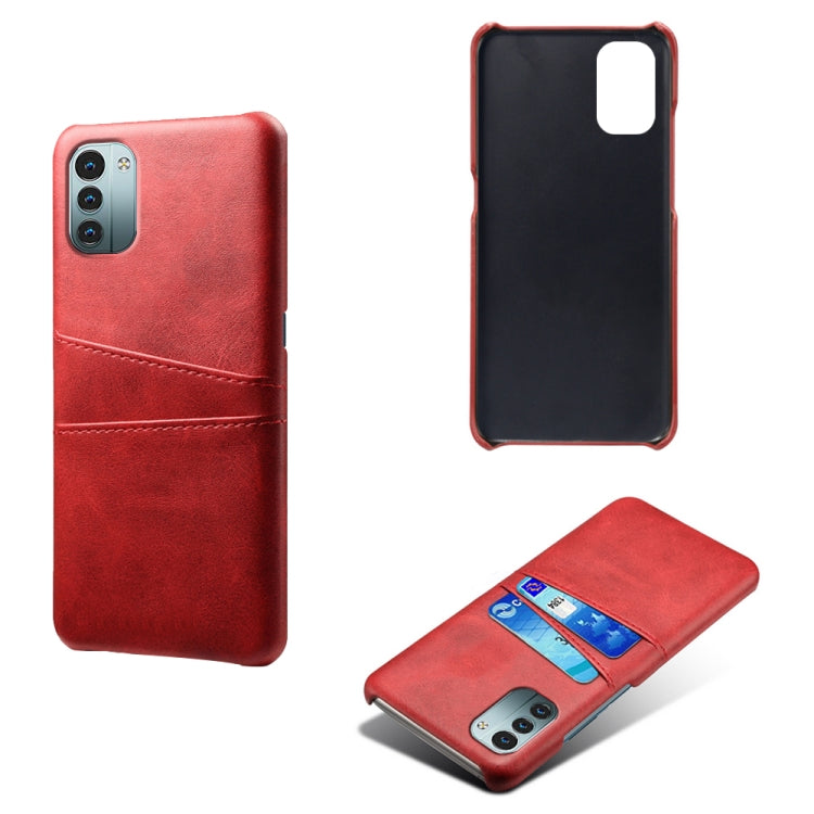 For Nokia G11 Calf Texture Card Slots PC+PU Leather Phone Case