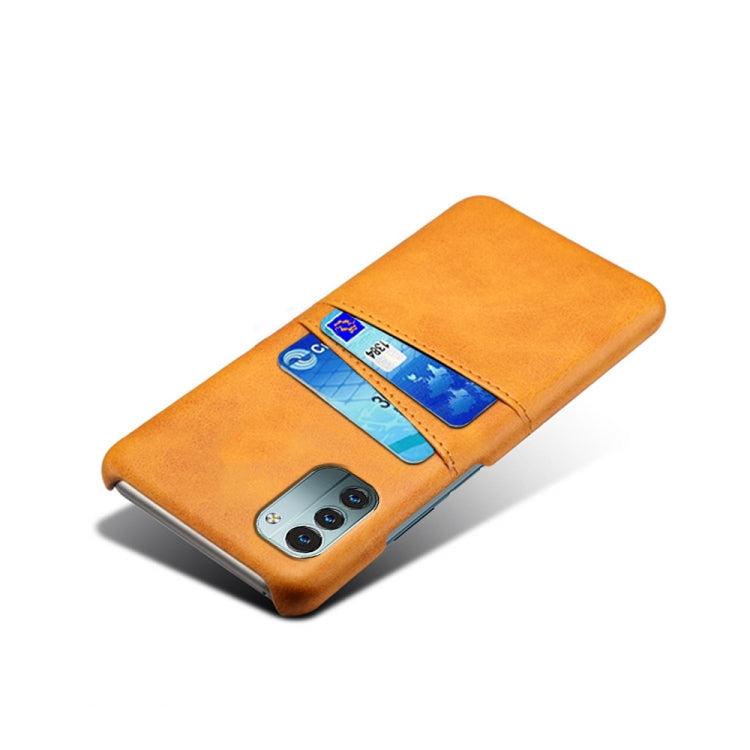 For Nokia G21 Calf Texture Card Slots PC+PU Leather Phone Case