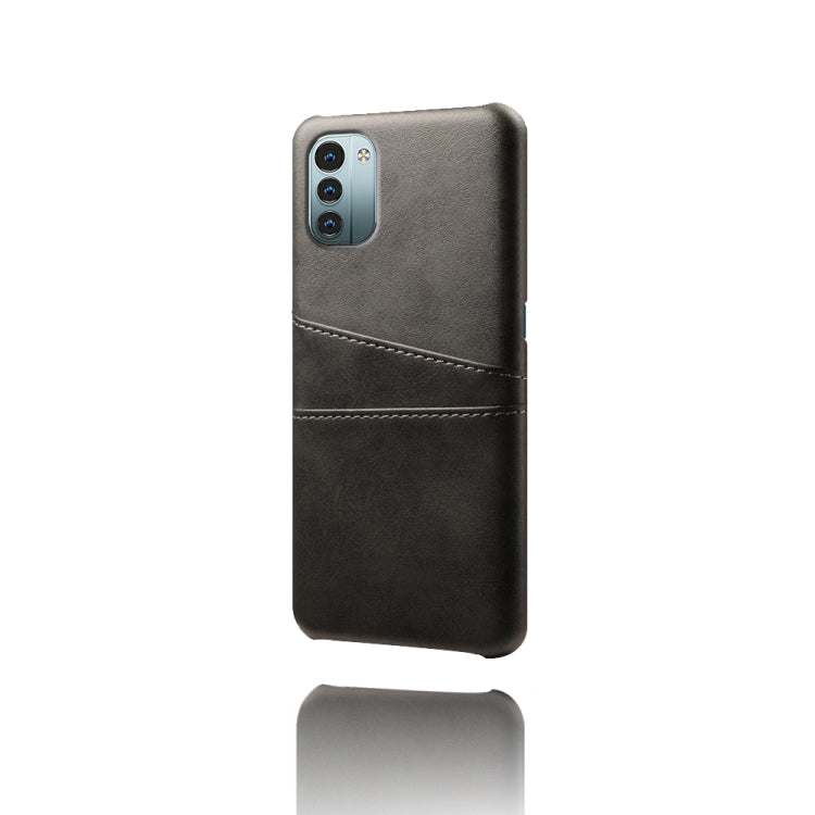 For Nokia G21 Calf Texture Card Slots PC+PU Leather Phone Case
