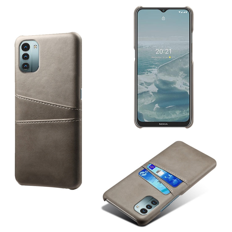 For Nokia G21 Calf Texture Card Slots PC+PU Leather Phone Case