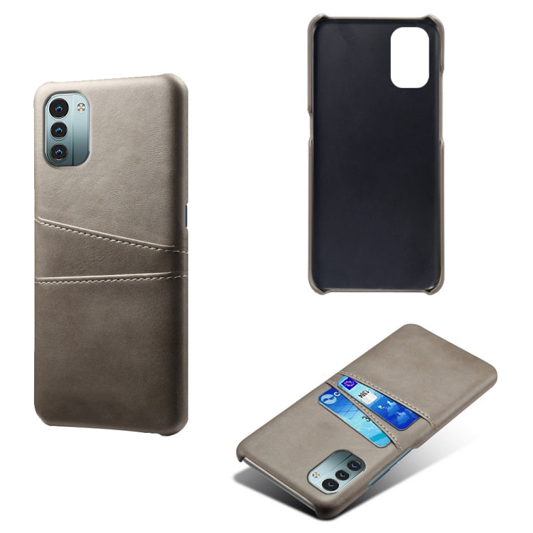 For Nokia G21 Calf Texture Card Slots PC+PU Leather Phone Case