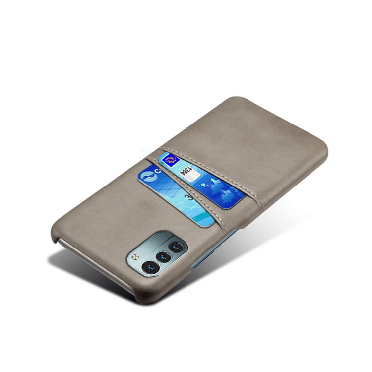 For Nokia G21 Calf Texture Card Slots PC+PU Leather Phone Case
