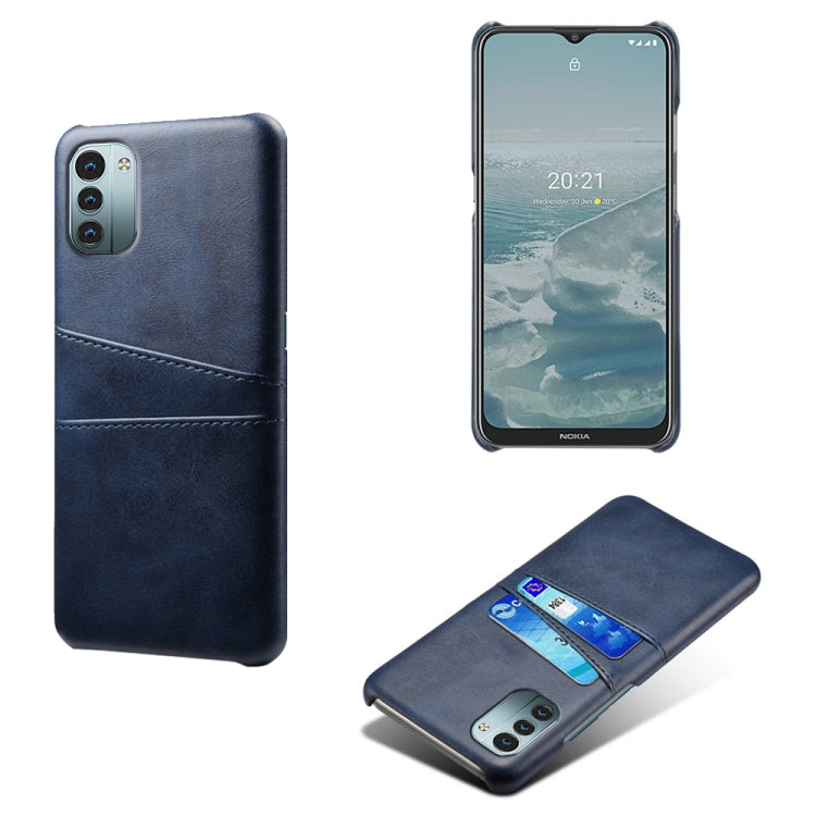 For Nokia G21 Calf Texture Card Slots PC+PU Leather Phone Case