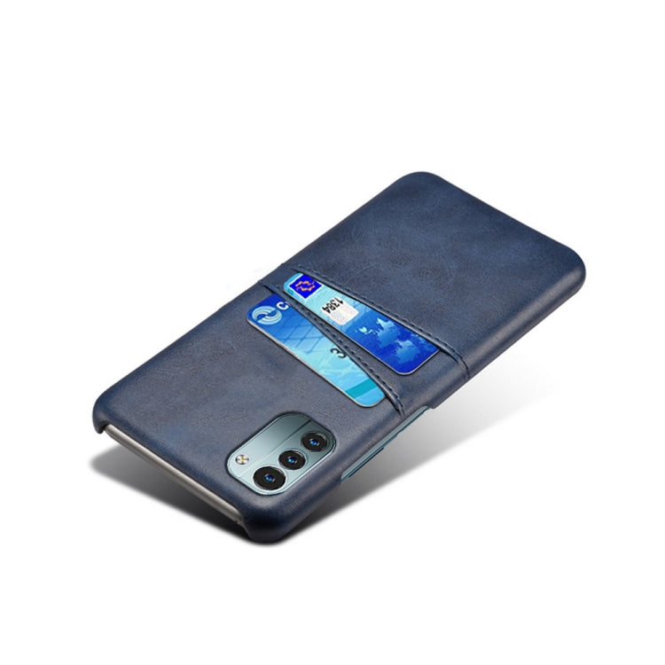 For Nokia G21 Calf Texture Card Slots PC+PU Leather Phone Case