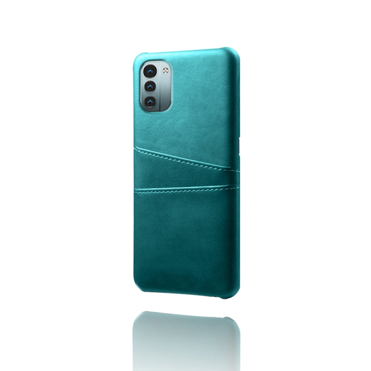 For Nokia G21 Calf Texture Card Slots PC+PU Leather Phone Case