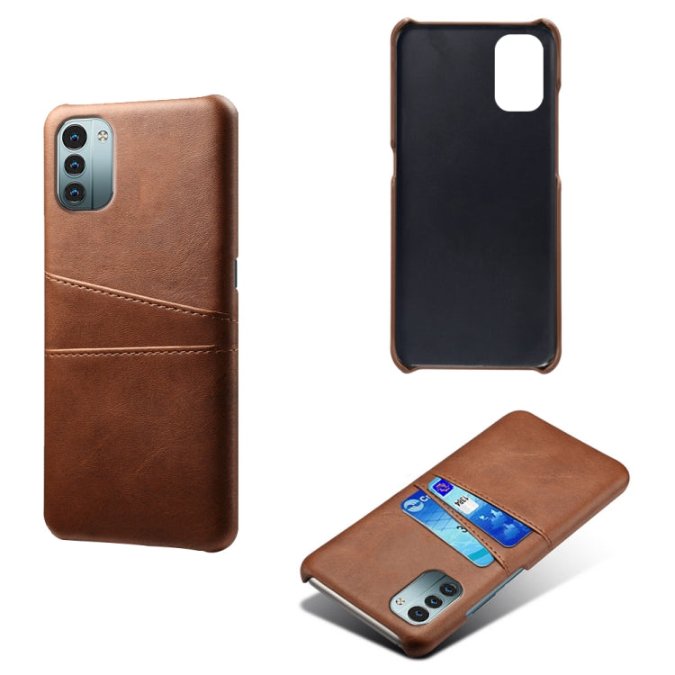 For Nokia G21 Calf Texture Card Slots PC+PU Leather Phone Case