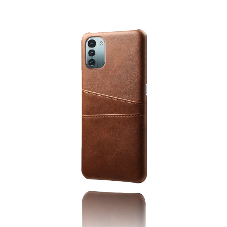 For Nokia G21 Calf Texture Card Slots PC+PU Leather Phone Case