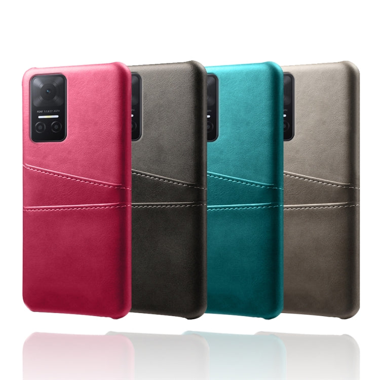 For Honor Play6T Calf Texture Card Slots PC+PU Leather Phone Case
