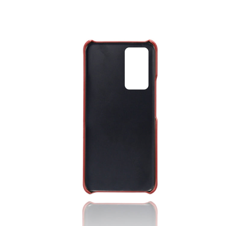 For Honor Play6T Calf Texture Card Slots PC+PU Leather Phone Case