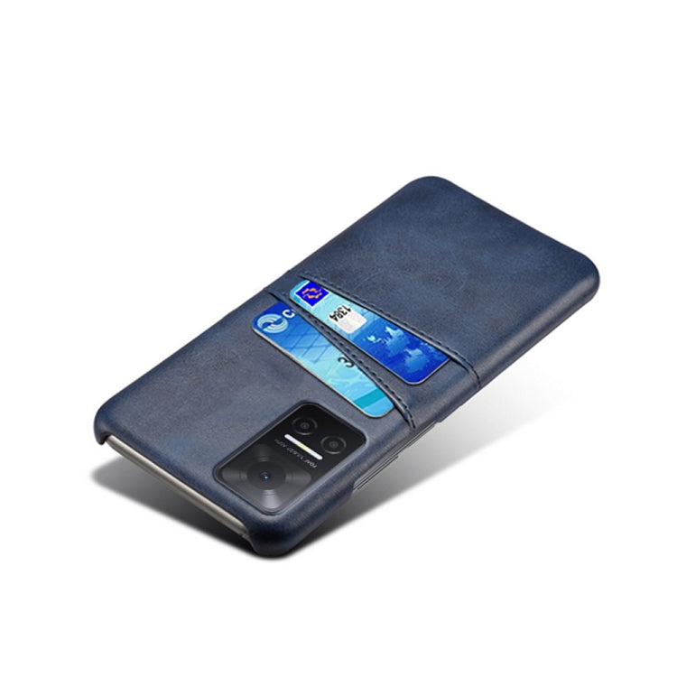 For Honor Play6T Calf Texture Card Slots PC+PU Leather Phone Case