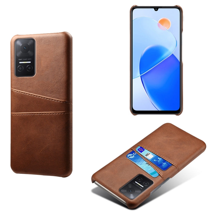 For Honor Play6T Calf Texture Card Slots PC+PU Leather Phone Case