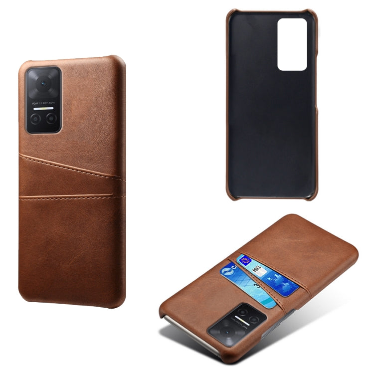 For Honor Play6T Calf Texture Card Slots PC+PU Leather Phone Case