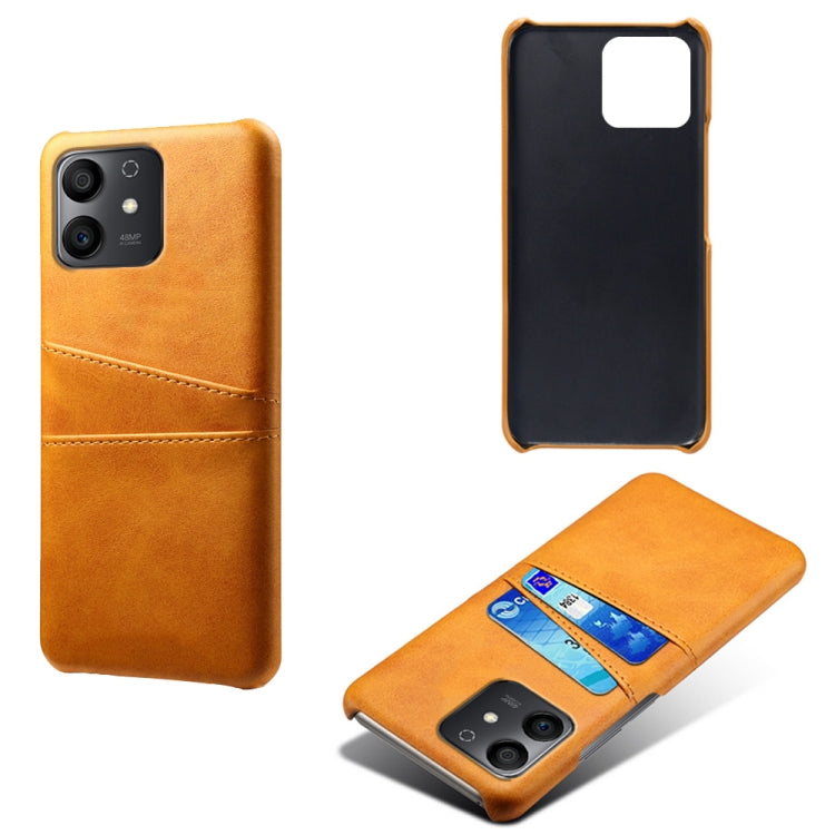 For Honor Play6T Pro Calf Texture Card Slots PC+PU Leather Phone Case