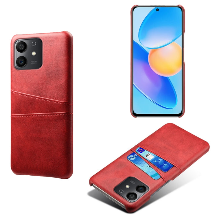 For Honor Play6T Pro Calf Texture Card Slots PC+PU Leather Phone Case