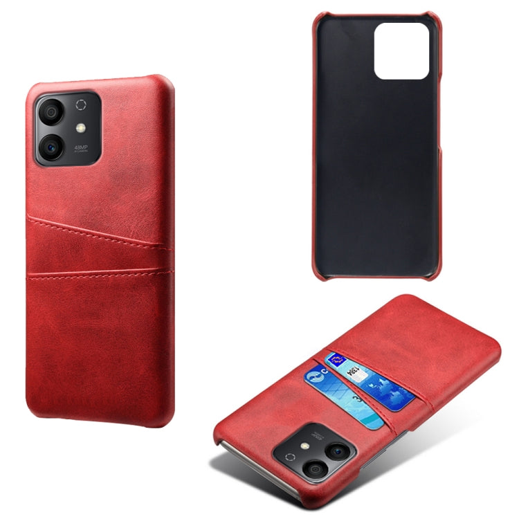 For Honor Play6T Pro Calf Texture Card Slots PC+PU Leather Phone Case