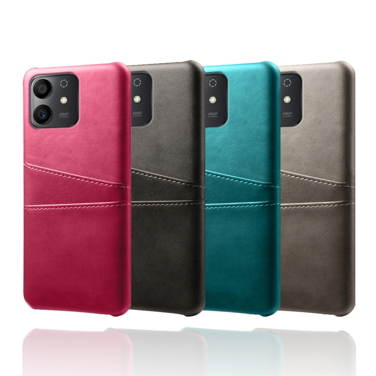 For Honor Play6T Pro Calf Texture Card Slots PC+PU Leather Phone Case