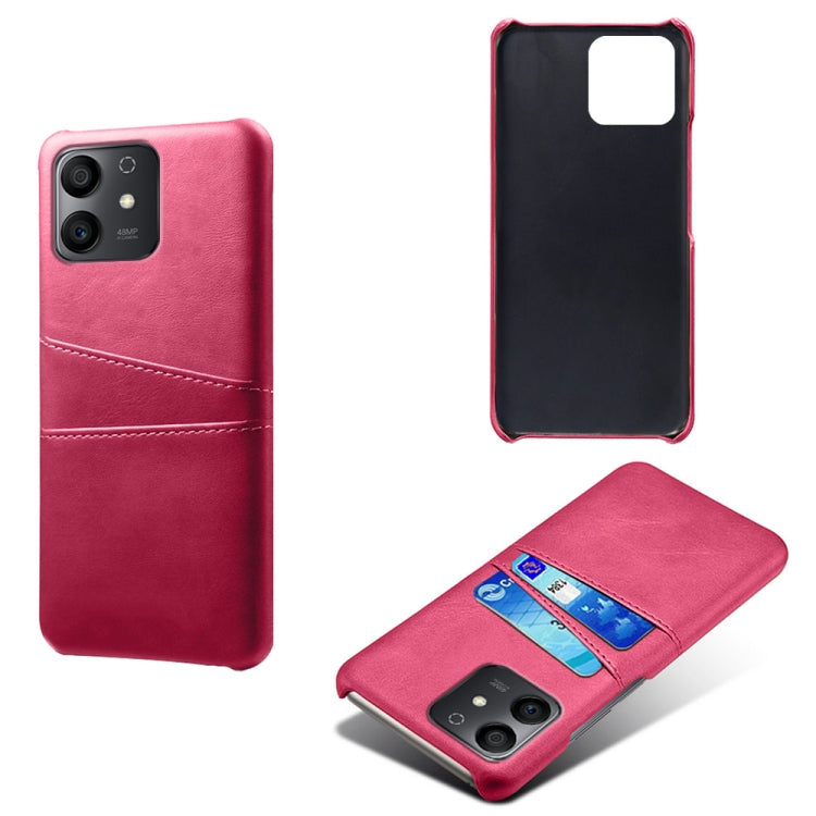 For Honor Play6T Pro Calf Texture Card Slots PC+PU Leather Phone Case