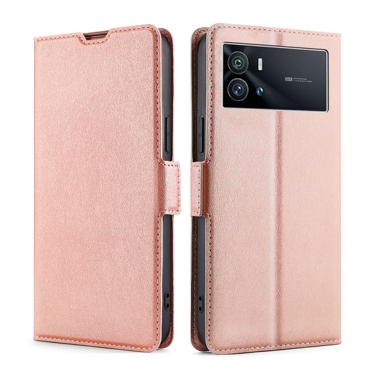 For vivo iQOO 9 5G Ultra-thin Voltage Side Buckle Horizontal Flip Leather Phone Case
