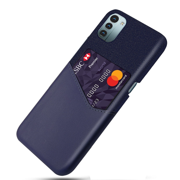 For Nokia G11 Cloth Texture Card Slot PC+PU Leather Phone Case