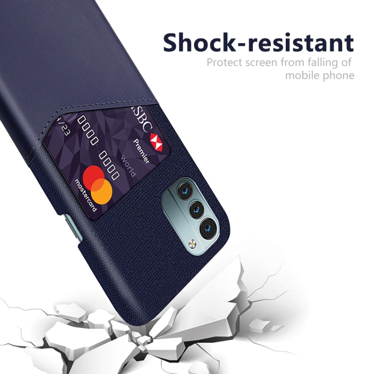 For Nokia G11 Cloth Texture Card Slot PC+PU Leather Phone Case