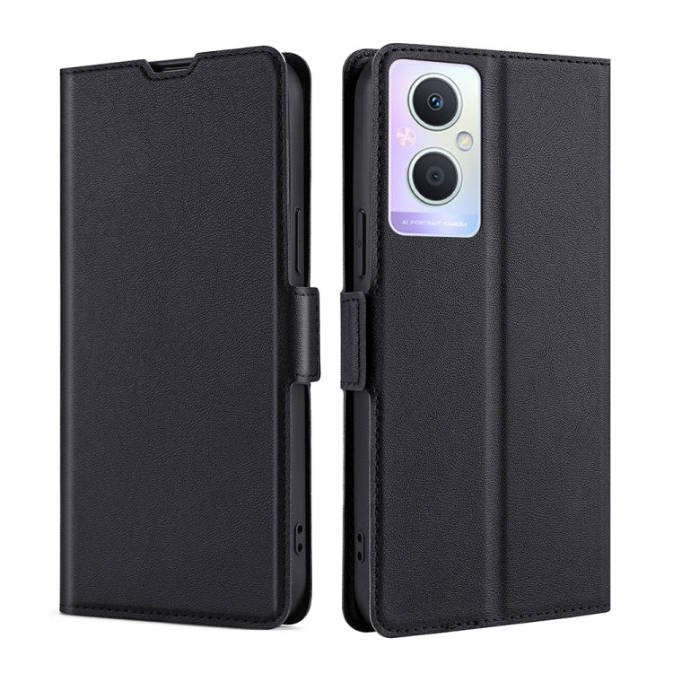 For OPPO A96 5G Ultra-thin Voltage Side Buckle  Horizontal Flip Leather Phone Case