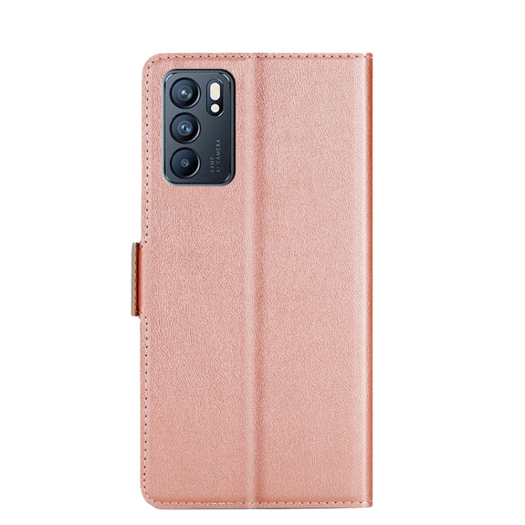 For OPPO Reno6 Ultra-thin Voltage Side Buckle  Horizontal Flip Leather Phone Case