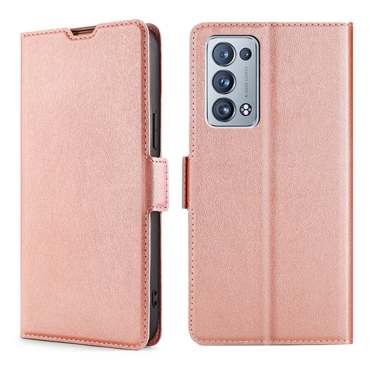 For OPPO Reno6 Pro+ 5G Ultra-thin Voltage Side Buckle  Horizontal Flip Leather Phone Case