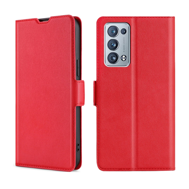 For OPPO Reno6 Pro+ 5G Ultra-thin Voltage Side Buckle  Horizontal Flip Leather Phone Case