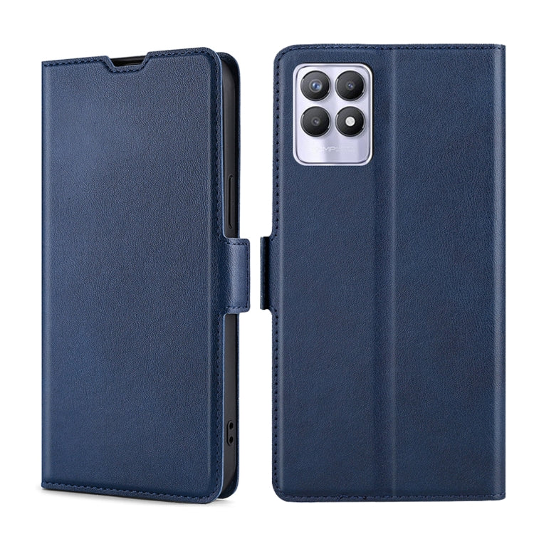 For OPPO Realme 8i Ultra-thin Voltage Side Buckle  Horizontal Flip Leather Phone Case