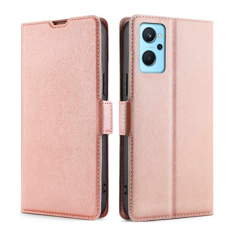 For OPPO Realme 9i/A36 4G/A96 4G/K10 4G/A76 4G Ultra-thin Voltage Side Buckle  Horizontal Flip Leather Phone Case