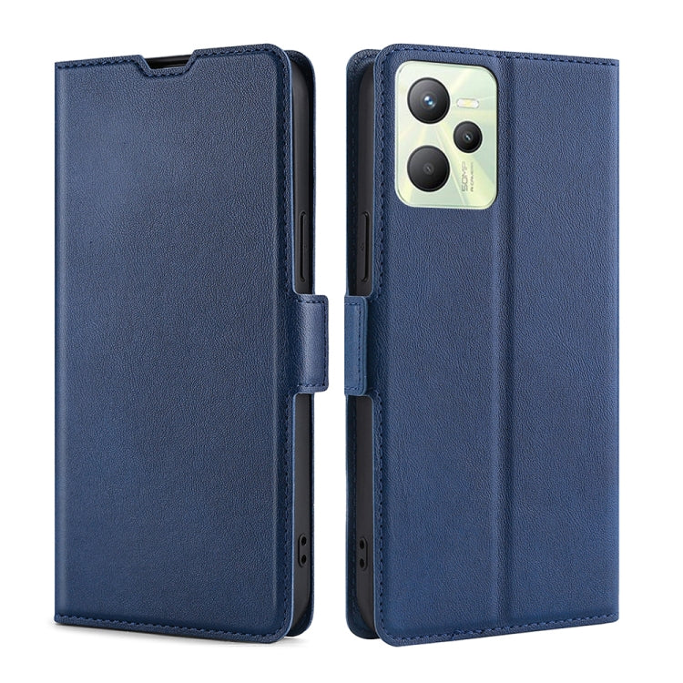 For OPPO Realme C35 Ultra-thin Voltage Side Buckle  Horizontal Flip Leather Phone Case