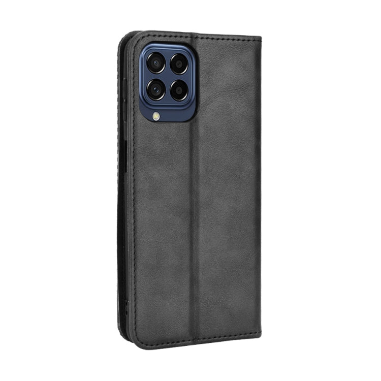 For Samsung Galaxy M33 5G Magnetic Buckle Retro Texture Leather Phone Case