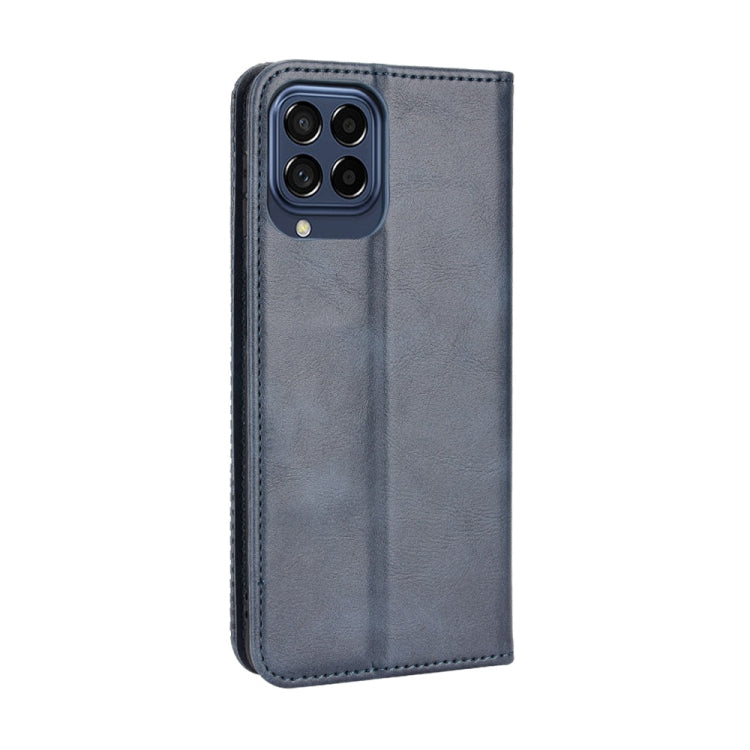 For Samsung Galaxy M33 5G Magnetic Buckle Retro Texture Leather Phone Case