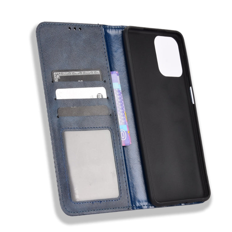 For Samsung Galaxy M33 5G Magnetic Buckle Retro Texture Leather Phone Case