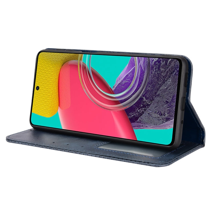 For Samsung Galaxy M33 5G Magnetic Buckle Retro Texture Leather Phone Case