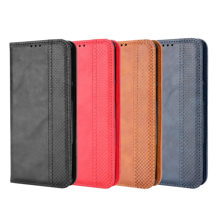For Samsung Galaxy M33 5G Magnetic Buckle Retro Texture Leather Phone Case