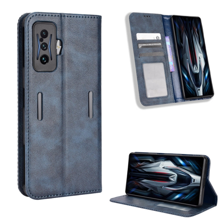 For Xiaomi Poco F4 GT / Redmi K50 Gaming Magnetic Buckle Retro Texture Leather Phone Case