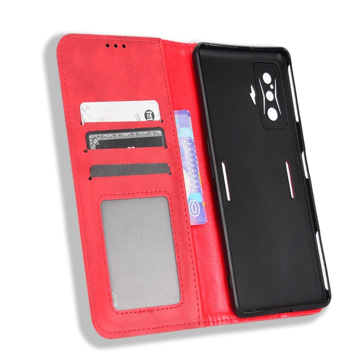 For Xiaomi Poco F4 GT / Redmi K50 Gaming Magnetic Buckle Retro Texture Leather Phone Case