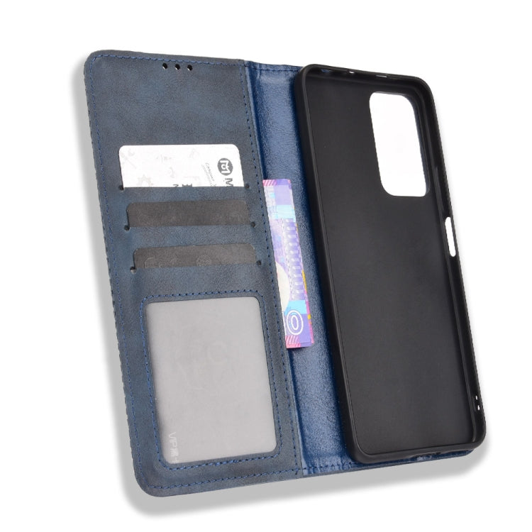 For Xiaomi Poco X4 NFC/Redmi Note 11 Pro China Magnetic Buckle Retro Texture Leather Phone Case