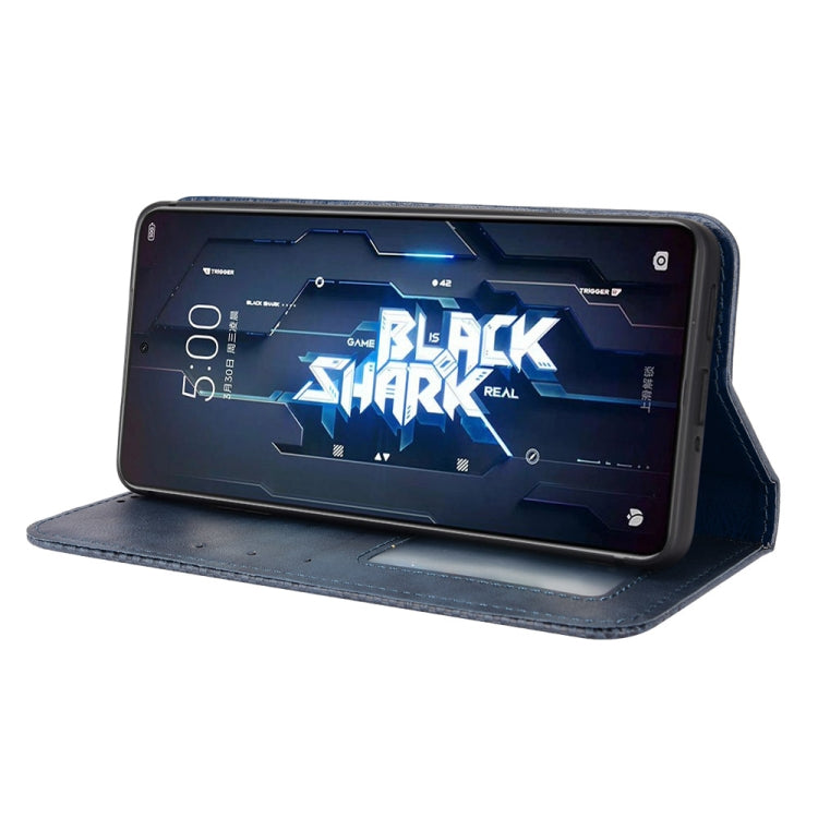 For Xiaomi Black Shark 5 Pro Magnetic Buckle Retro Texture Leather Phone Case