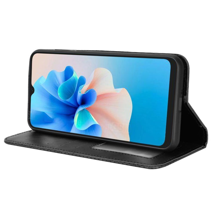 For Blackview A55 Pro Magnetic Buckle Retro Texture Leather Phone Case