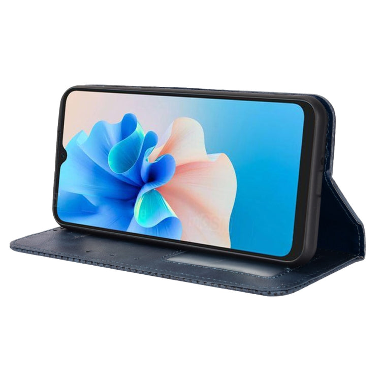 For Blackview A55 Pro Magnetic Buckle Retro Texture Leather Phone Case