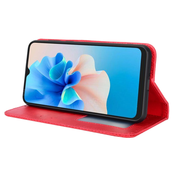 For Blackview A55 Pro Magnetic Buckle Retro Texture Leather Phone Case