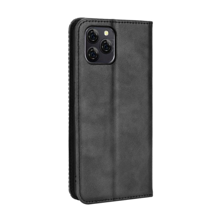 For Blackview A95 Magnetic Buckle Retro Texture Leather Phone Case