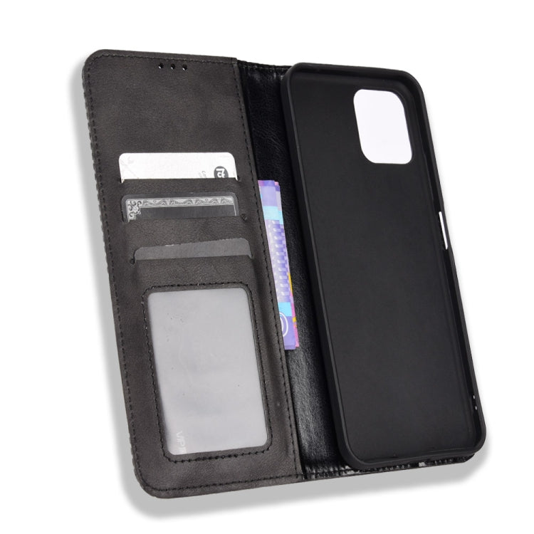 For Blackview A95 Magnetic Buckle Retro Texture Leather Phone Case