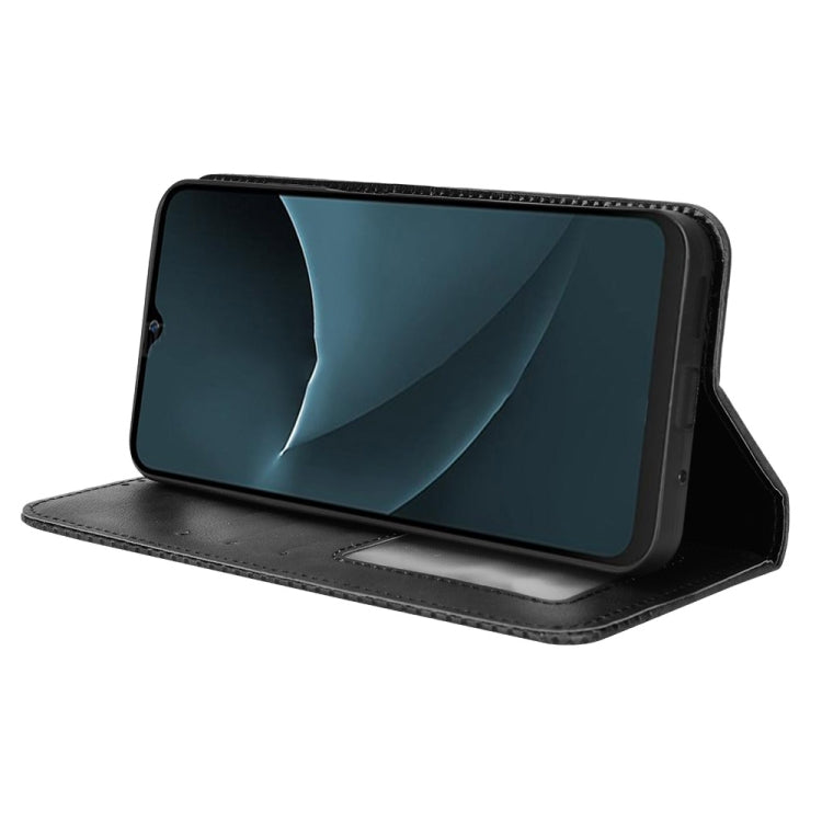 For Blackview A95 Magnetic Buckle Retro Texture Leather Phone Case