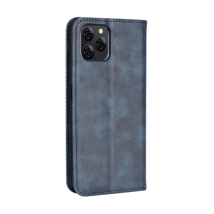 For Blackview A95 Magnetic Buckle Retro Texture Leather Phone Case